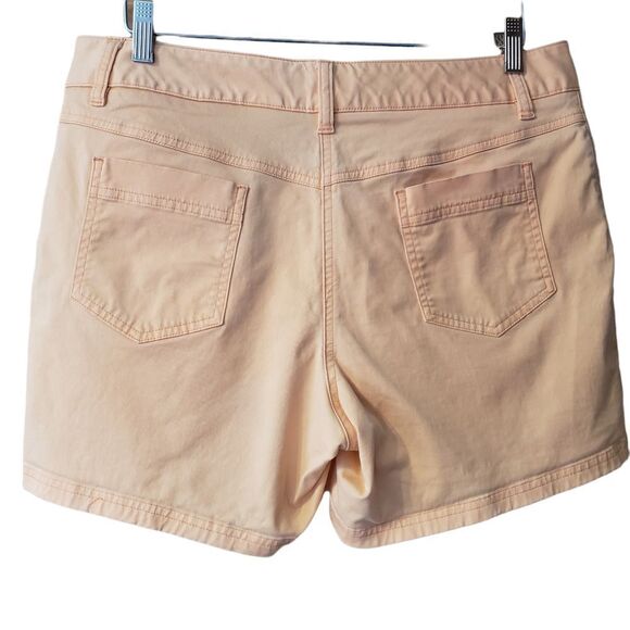 Covington Stretch Women's Shorts Orange Pockets Cotton Blend 4.5" Inseam - Picture 5 of 7